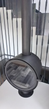 Designový krb - krbová kamna Rocal D7 včetně instalace s komínem Schiedel Permeter Smooth